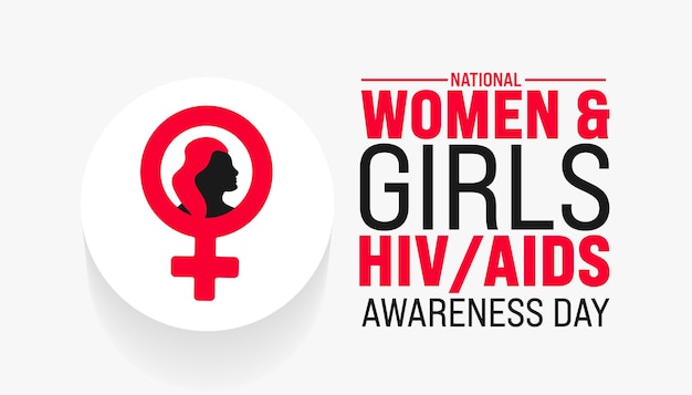 Maart is National Women and Girls HIV and AIDS Awareness Day achtergrond sjabloon vakantie concept