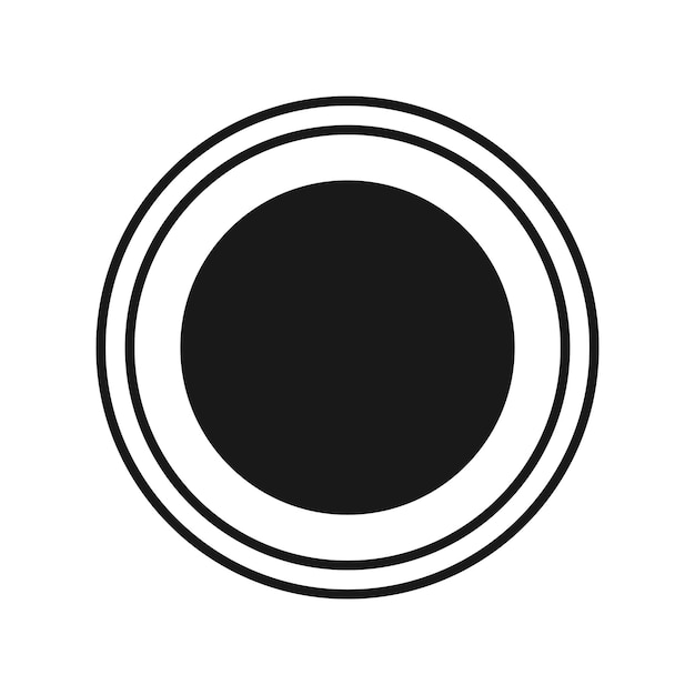 Icona lineare del segno vettoriale del contorno della noce di macadamia isolata su sfondo bianco