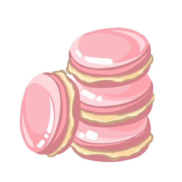 Macaron cake dessert zoetheid illustratie vector