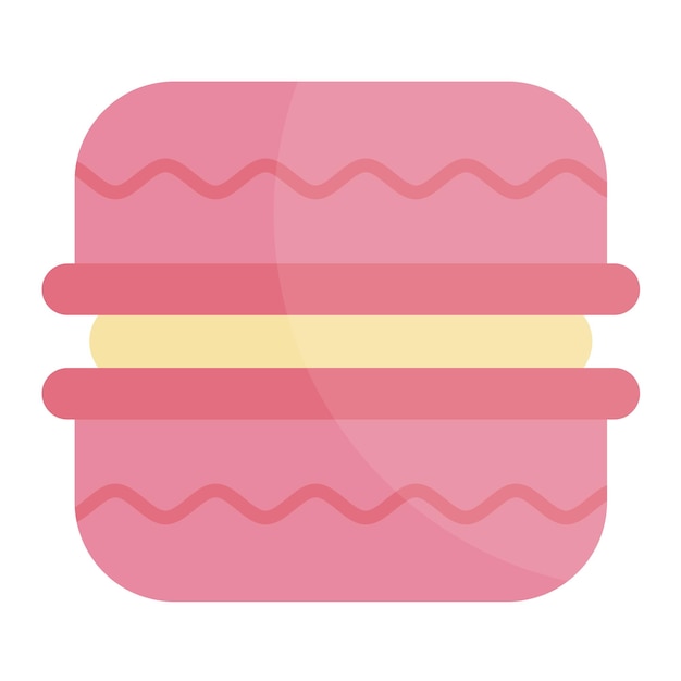 Macaron flat illustration