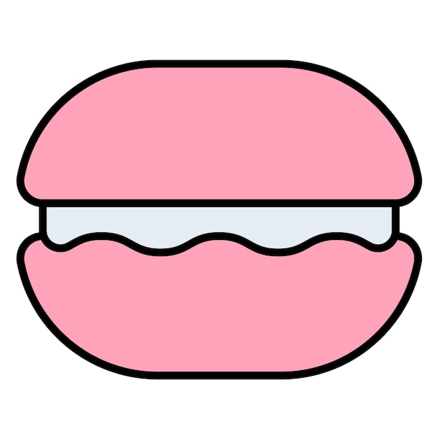 Macaron Vector Illustration Style