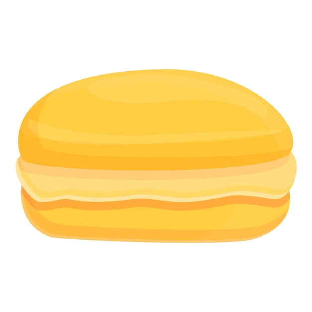 Vector macaroon icon cartoon vector french dessert sweer macaron cake