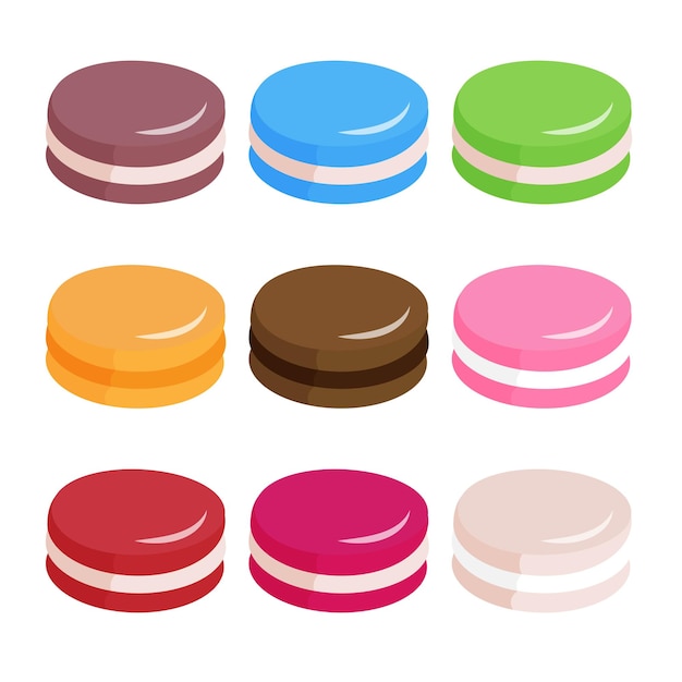 Macaroons set