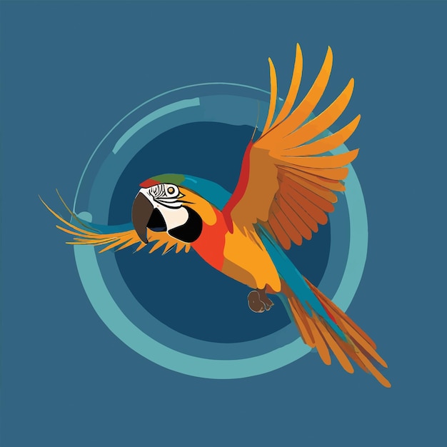 Vector macaw logo