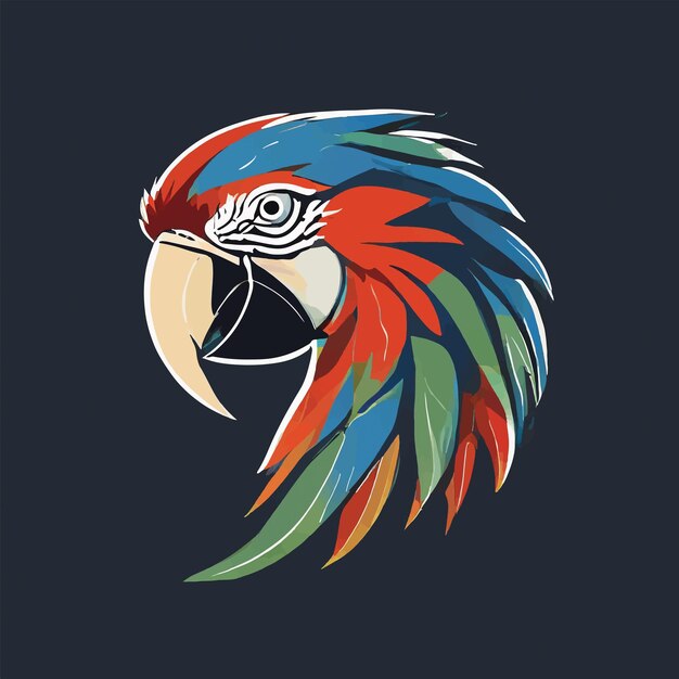 Vector macaw logo