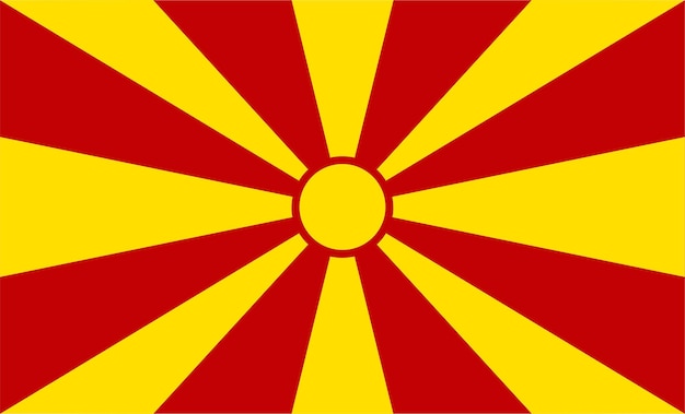 Macedonië Vlag Ontwerp Illustraties Vectoren