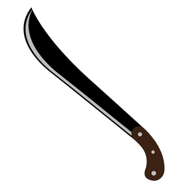 Machete pictogram symbool illustratie ontwerpsjabloon