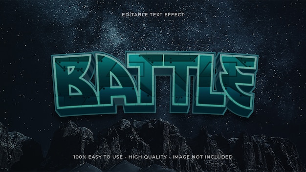 Machine editable text effect