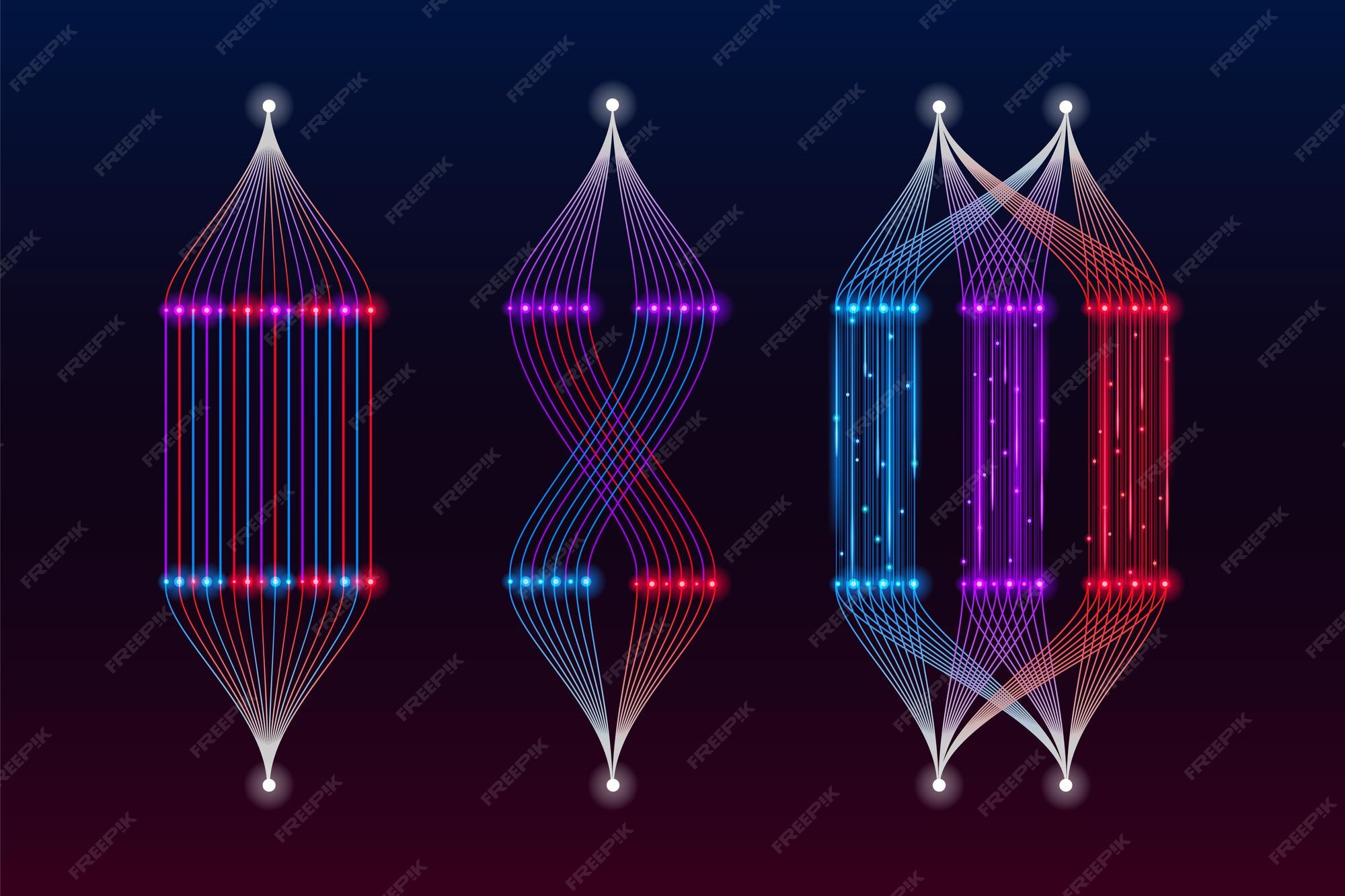 Premium Vector | Machine learning algorithm big data visualization