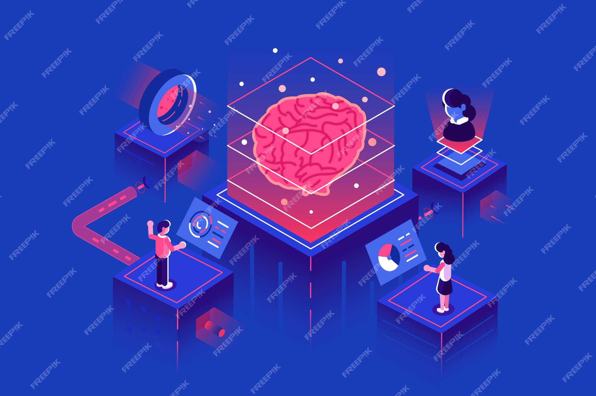Premium Vector | Machine learning, artificial intelligence, ai, deep ...