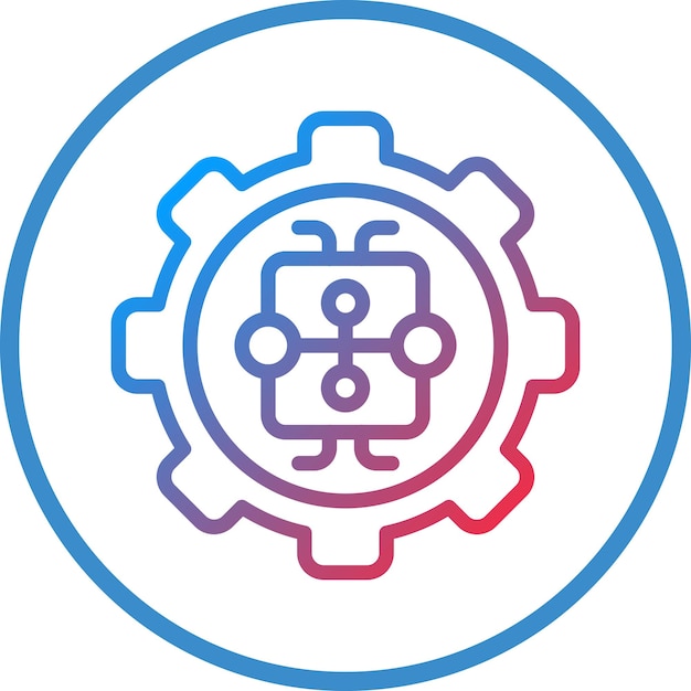 Machine Learning Icon Stijl