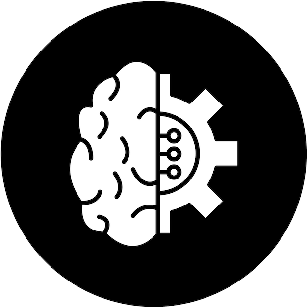 Machine Learning Icon Stijl