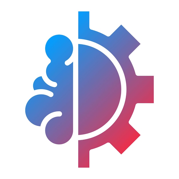 Machine Learning icoon vector afbeelding Kan worden gebruikt voor Robotica