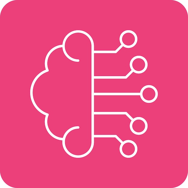Machine Learning vector icoon Kan worden gebruikt voor Data Analytics iconset