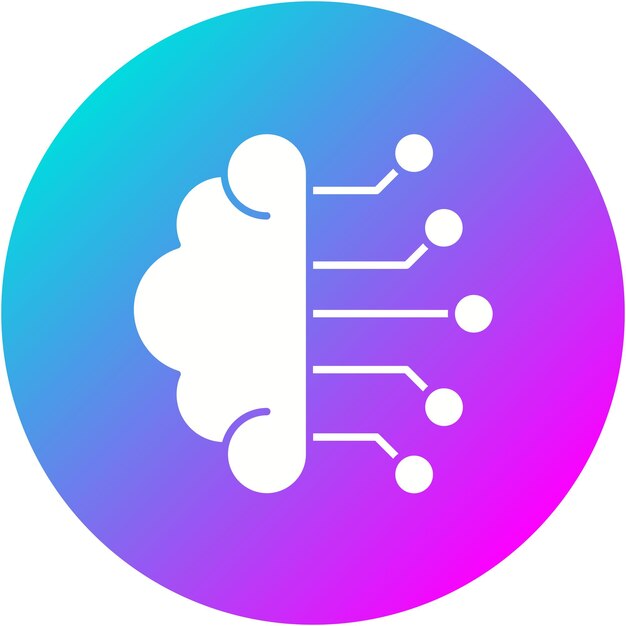 Machine Learning vector icoon Kan worden gebruikt voor Data Analytics iconset