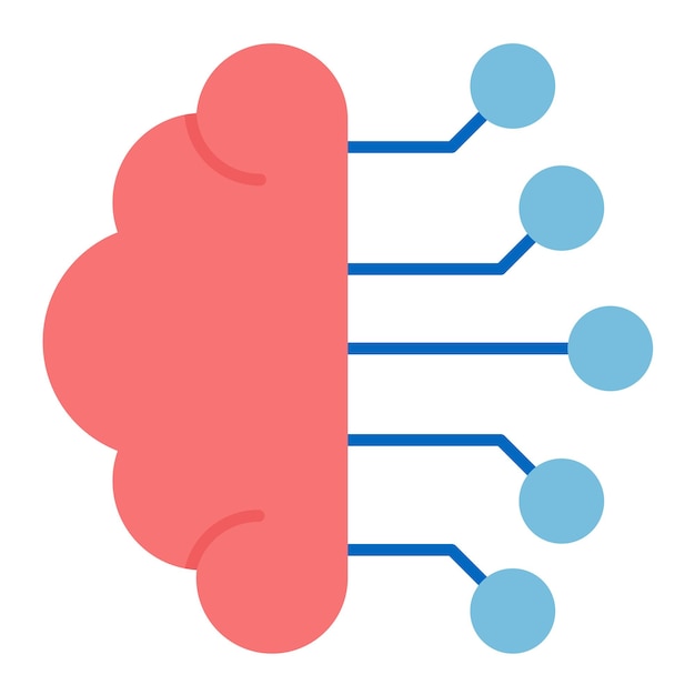 Vector machine learning vector illustration style