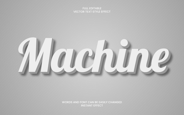 Vector machine text effect