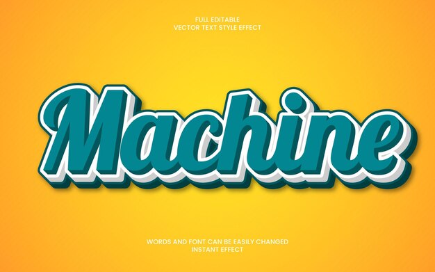 Machine text effect