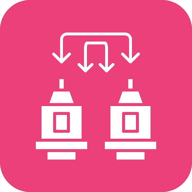 Machine-to-Machine icoon vector afbeelding Kan worden gebruikt voor Internet of Things