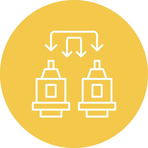Machine-to-Machine icoon vector afbeelding Kan worden gebruikt voor Internet of Things