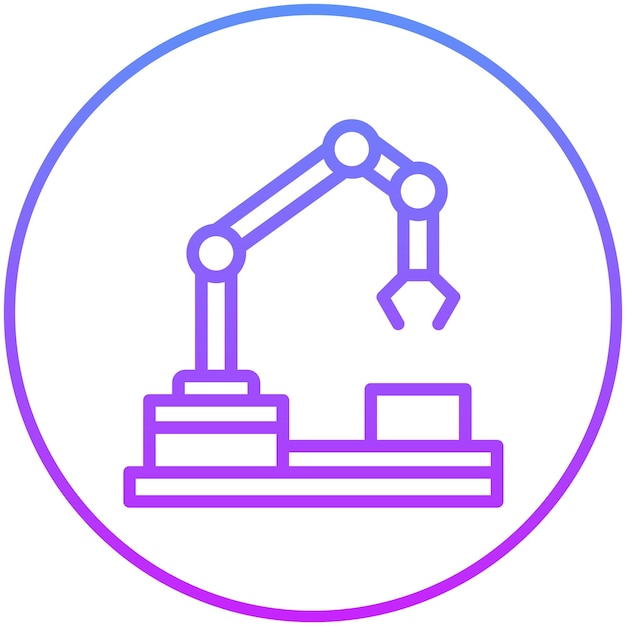 Machine vector icoontje illustratie van Robotics icoonset