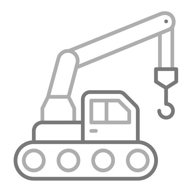 クレーンとクレーンの絵を描いた機械