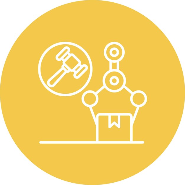 Machinery Auction icon vector afbeelding Kan worden gebruikt voor Auction House