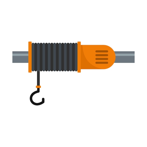 Machinery hook icon Flat illustration of machinery hook vector icon for web