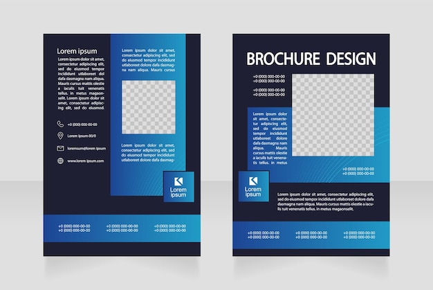 Machinery and innovation for business blank brochure design