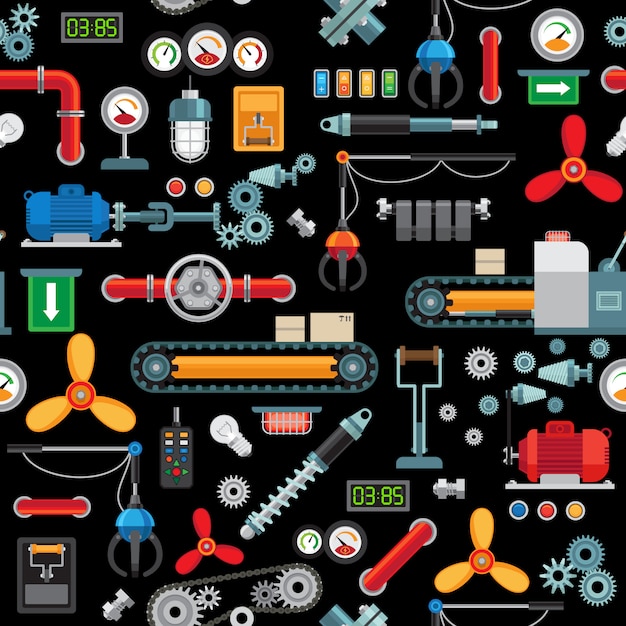 Vector machines industrieel naadloos patroon