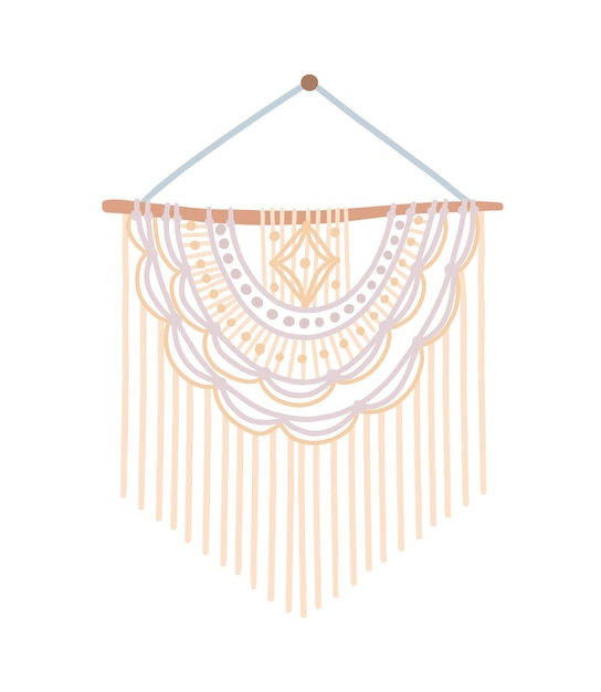 Macrame design illustration