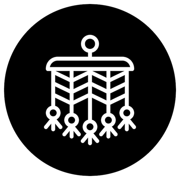 Macrame 터 아이콘 디자인 일러스트레이션