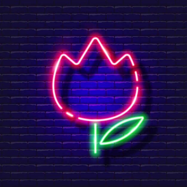 Macro mode neon icon photo and video concept vector illustration for design website decoration online store