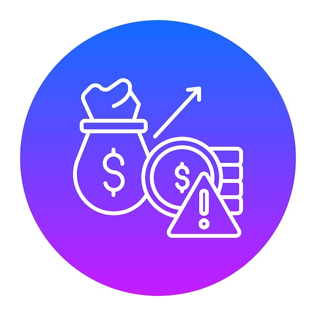Macroeconomic Risk Vector Illustration