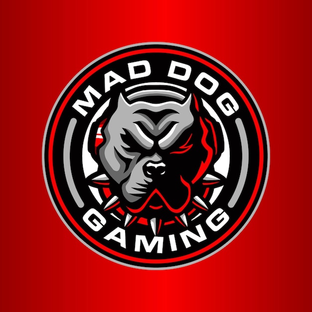 Mad dog logo template