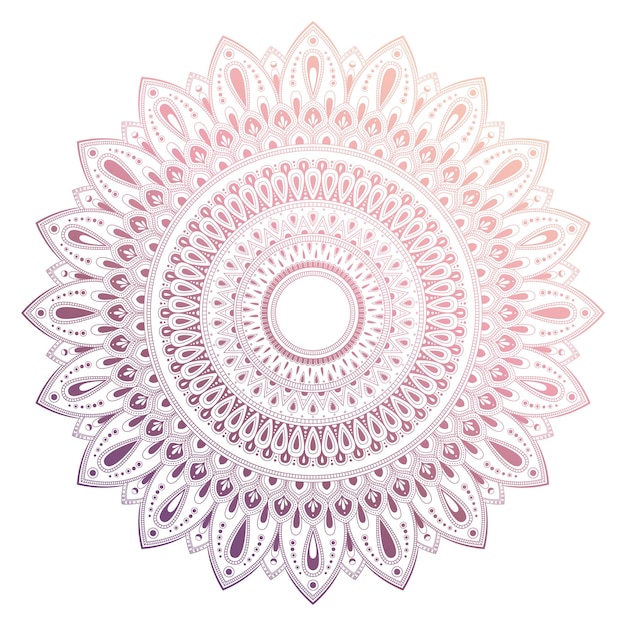 Vector madala vector round lace ornament