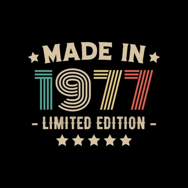 1977年に製造された限定版のTシャツデザイン