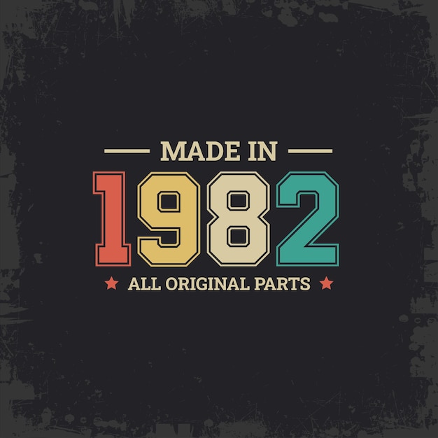 Made in 1982 all original parts