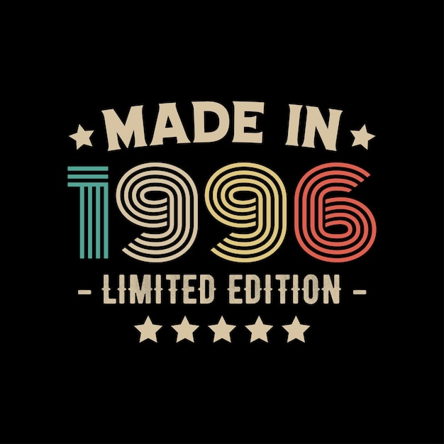 Made in 1996 limited edition tshirt design