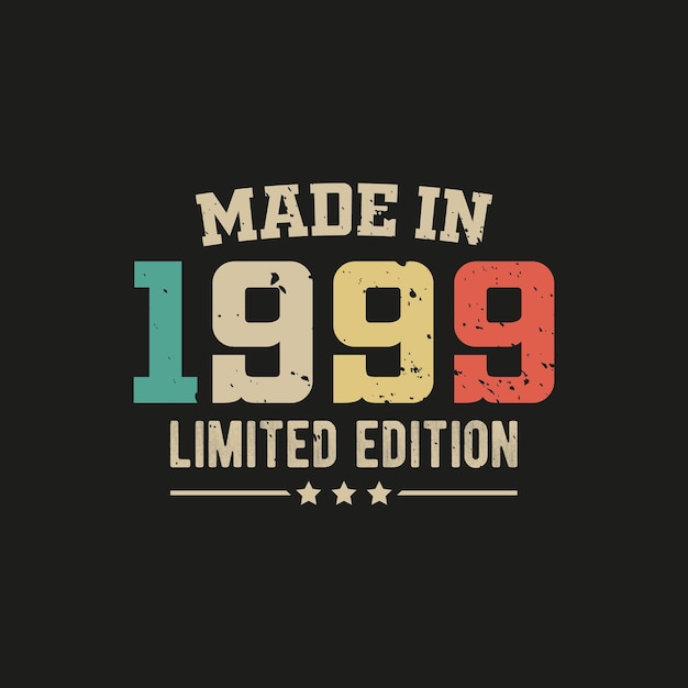 Made in 1999 limited edition tshirt design