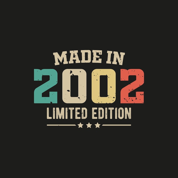 Made in 2002 limited edition tshirt design