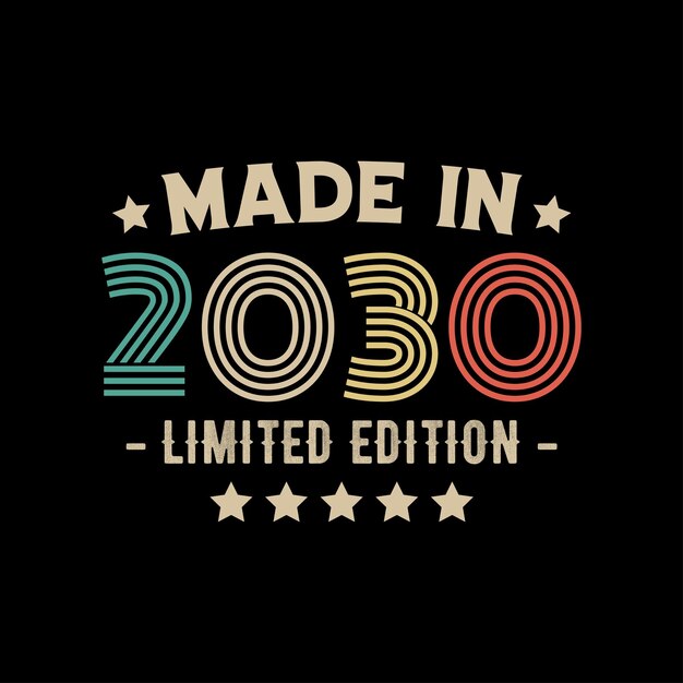 made in 2030 limited edition tshirt design