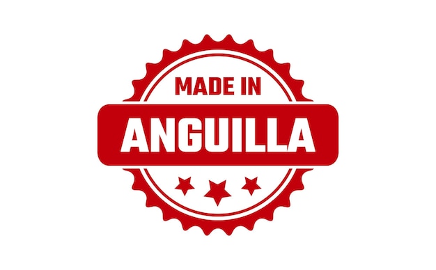 Made In Anguilla Rubber Stamp