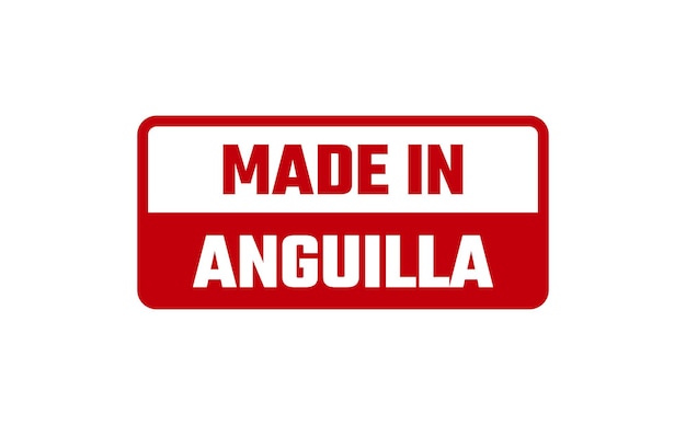 Made In Anguilla Rubber Stamp