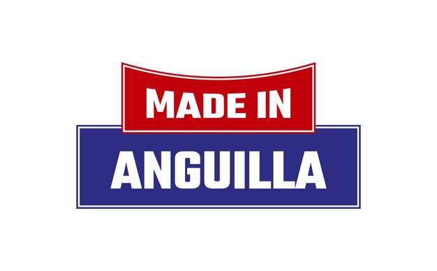 Made In Anguilla Seal Vector