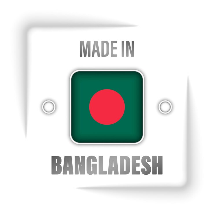 Vector made in bangladesh graphic and label