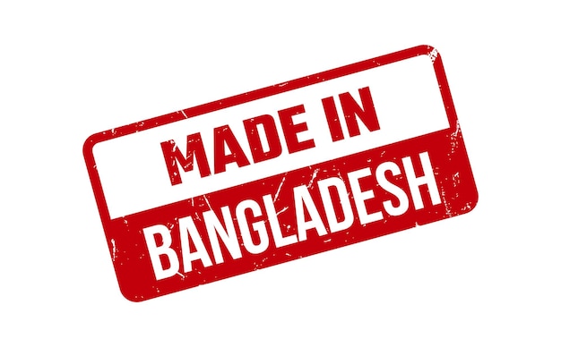 Сделано в Бангладеш резиновая марка