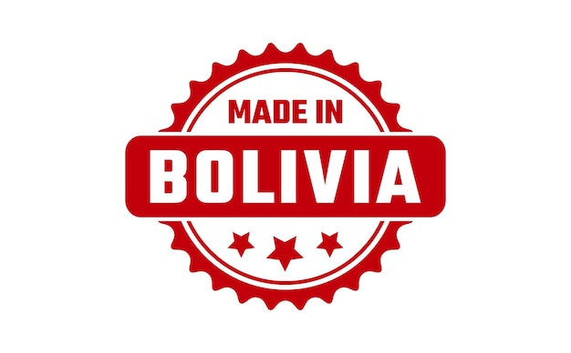 Made In Bolivia Rubber Stamp