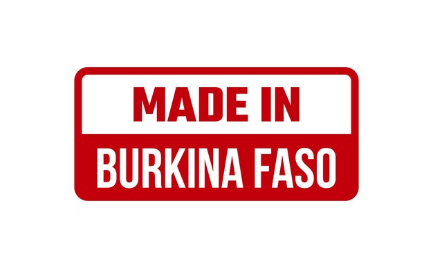 Made in burkina faso rubber stamp