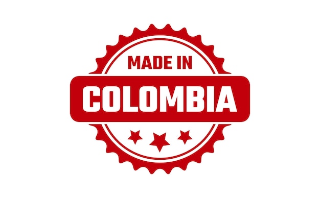 Made In Colombia Rubber Stamp